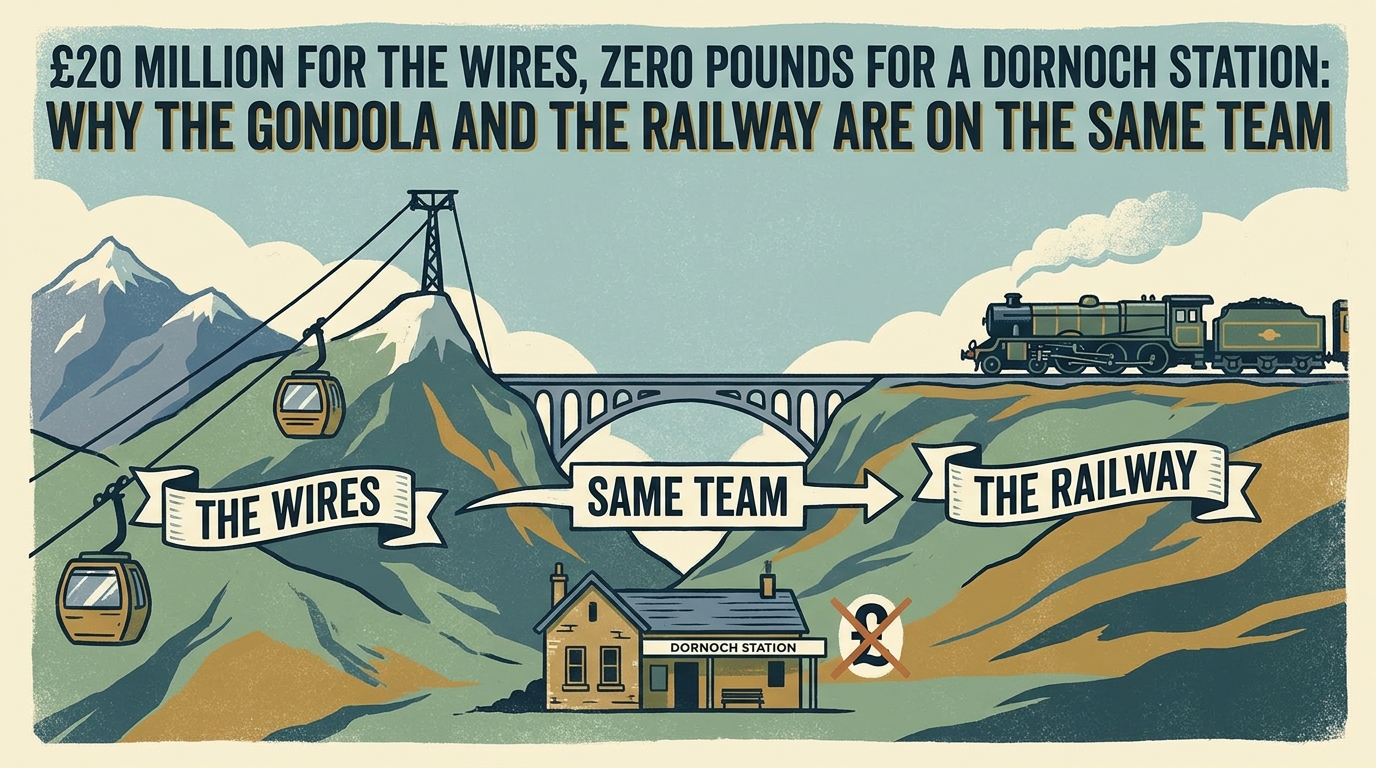 £20 Million for the Wires, Zero Pounds for a Dornoch Station: Why the Gondola and the Railway Are on the Same Team