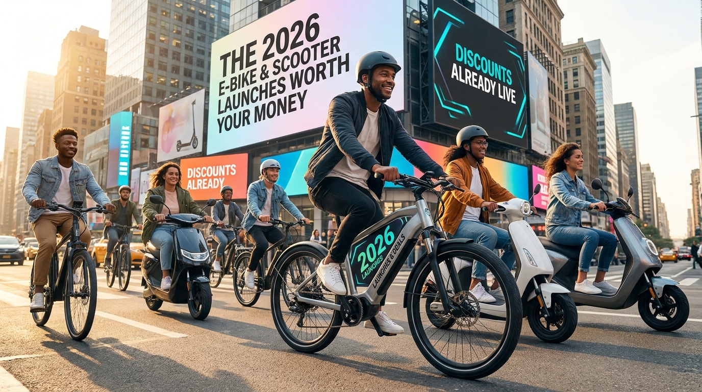 The 2026 E-Bike and Scooter Launches Worth Your Money — Plus the Discounts Already Live