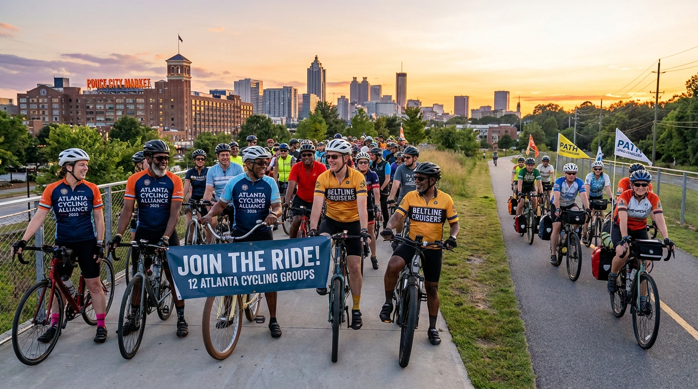 12 Atlanta Cycling Groups to Join in 2026 — From BeltLine Cruises to PATH Long-Haulers