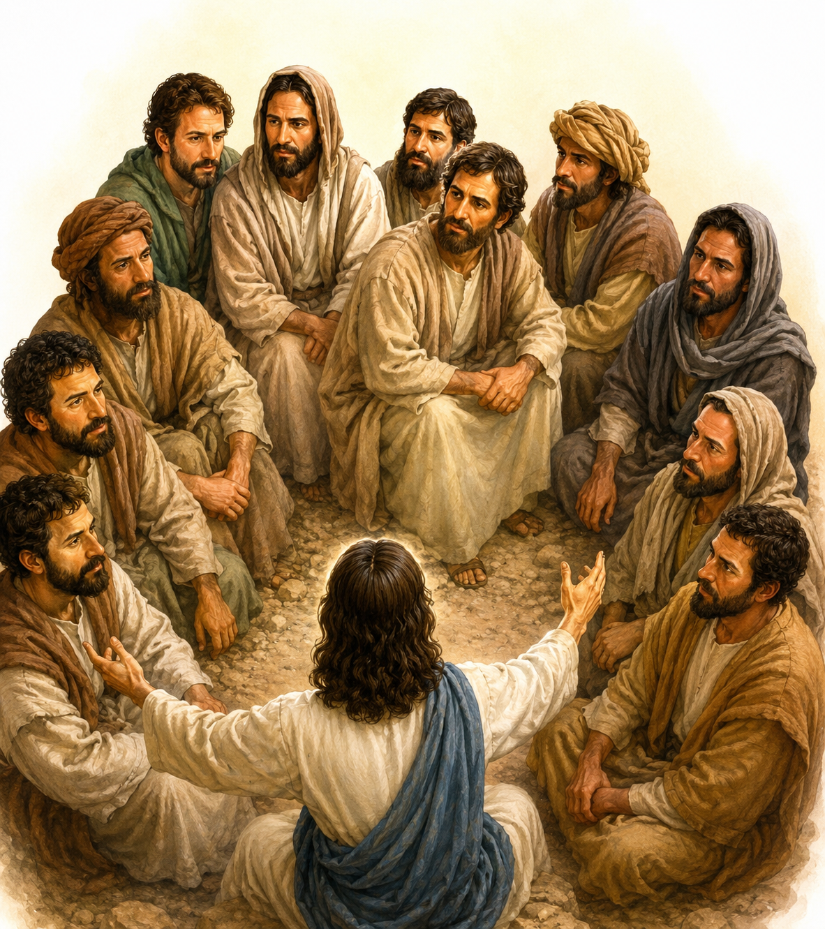Jesus Talking with his DIsciples