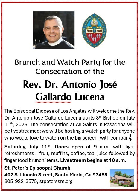 Eighth Bishop Consecration Watch Party