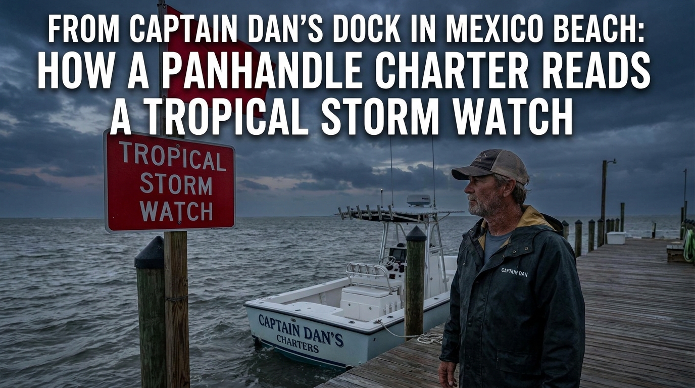 From Captain Dan's Dock in Mexico Beach: How a Panhandle Charter Reads a Tropical Storm Watch