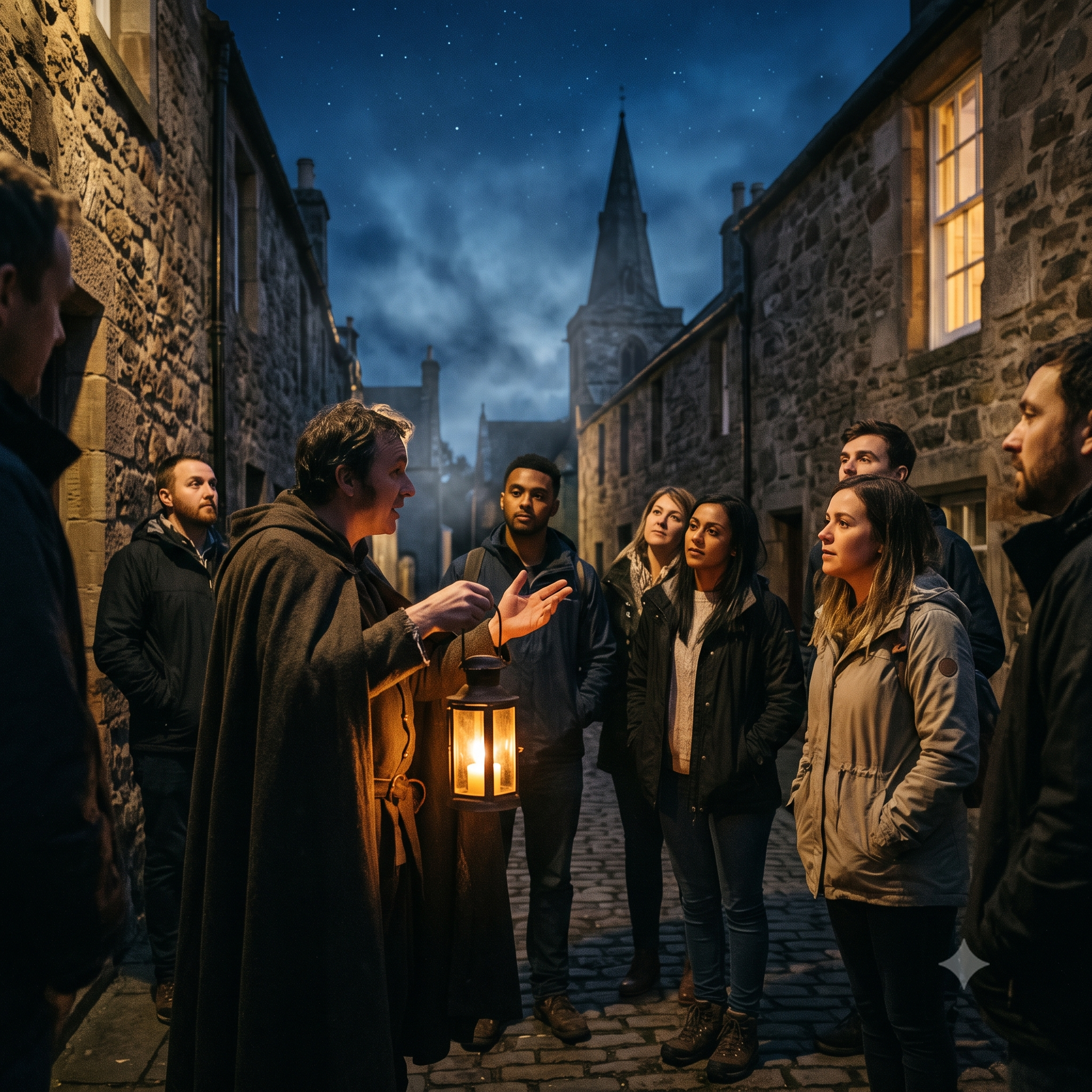 A lantern-lit ghost tour through Dornoch