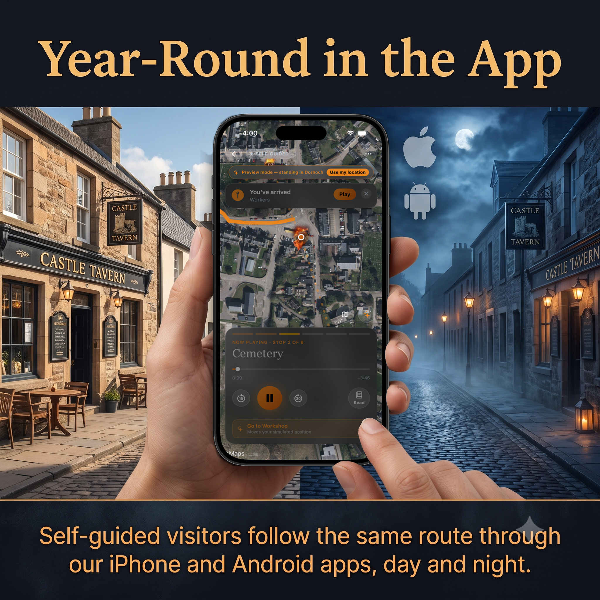 DornochGhost tour and booking app