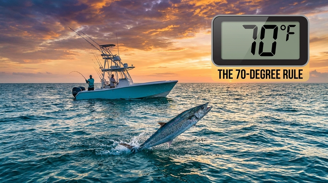 The 70-Degree Rule: When Gulf Water Temps Turn On the King Mackerel Bite Off the Panhandle