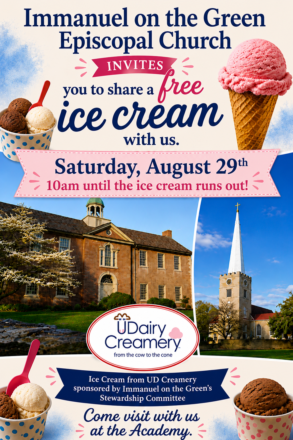 Ice Cream Social Flyer