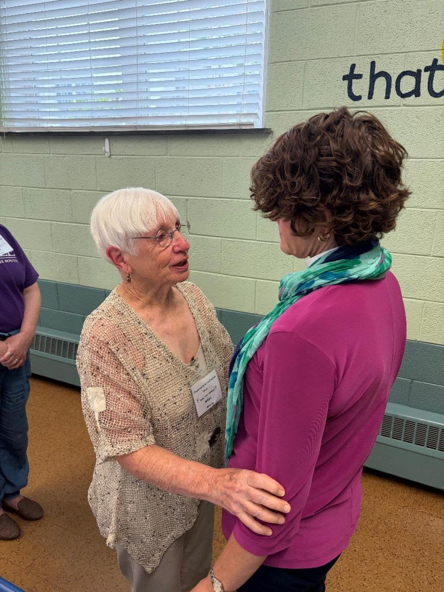 Wilma Williams with Bishop MacPhail