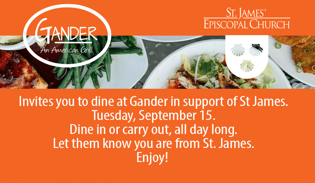 Dine out for St. James' Episcopal Churh