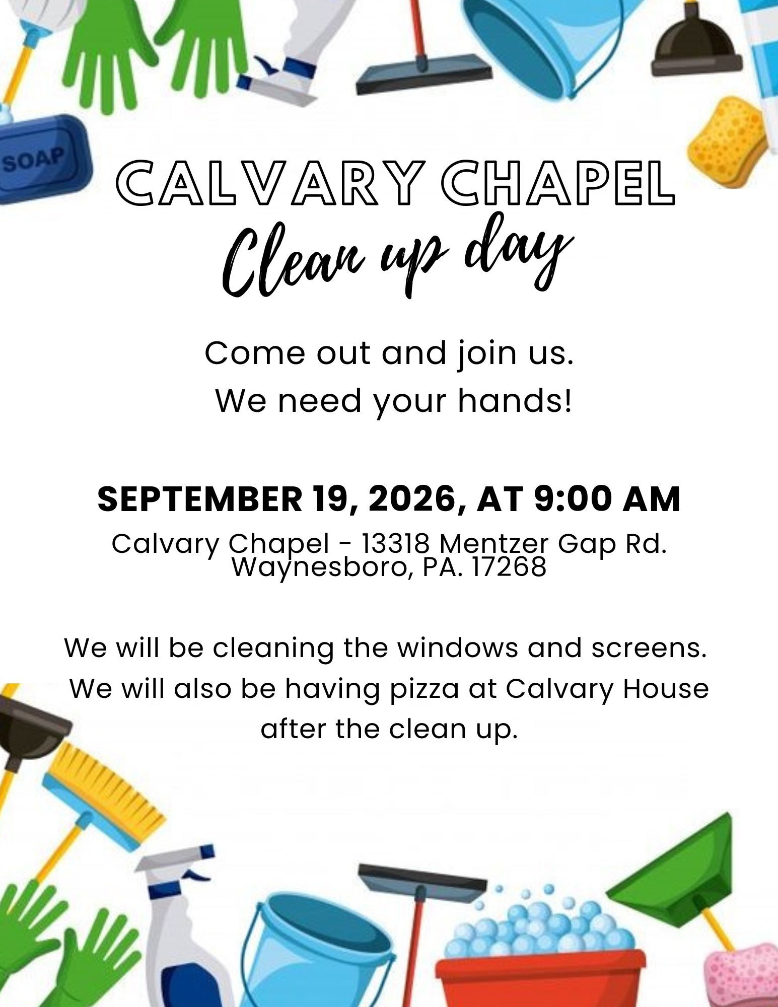 Calvary Clean Up Day