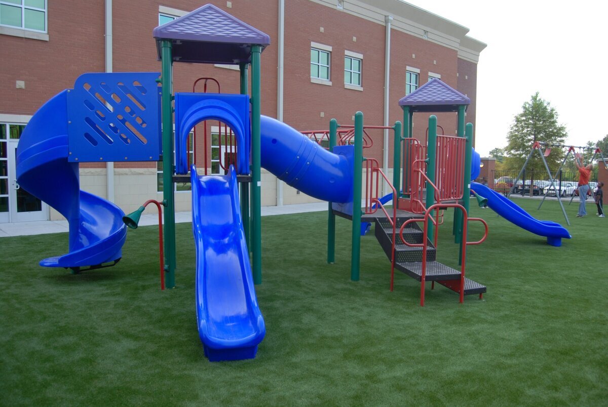 Grass365 Synthetic Grass Design Playground Jungle Gym Slide