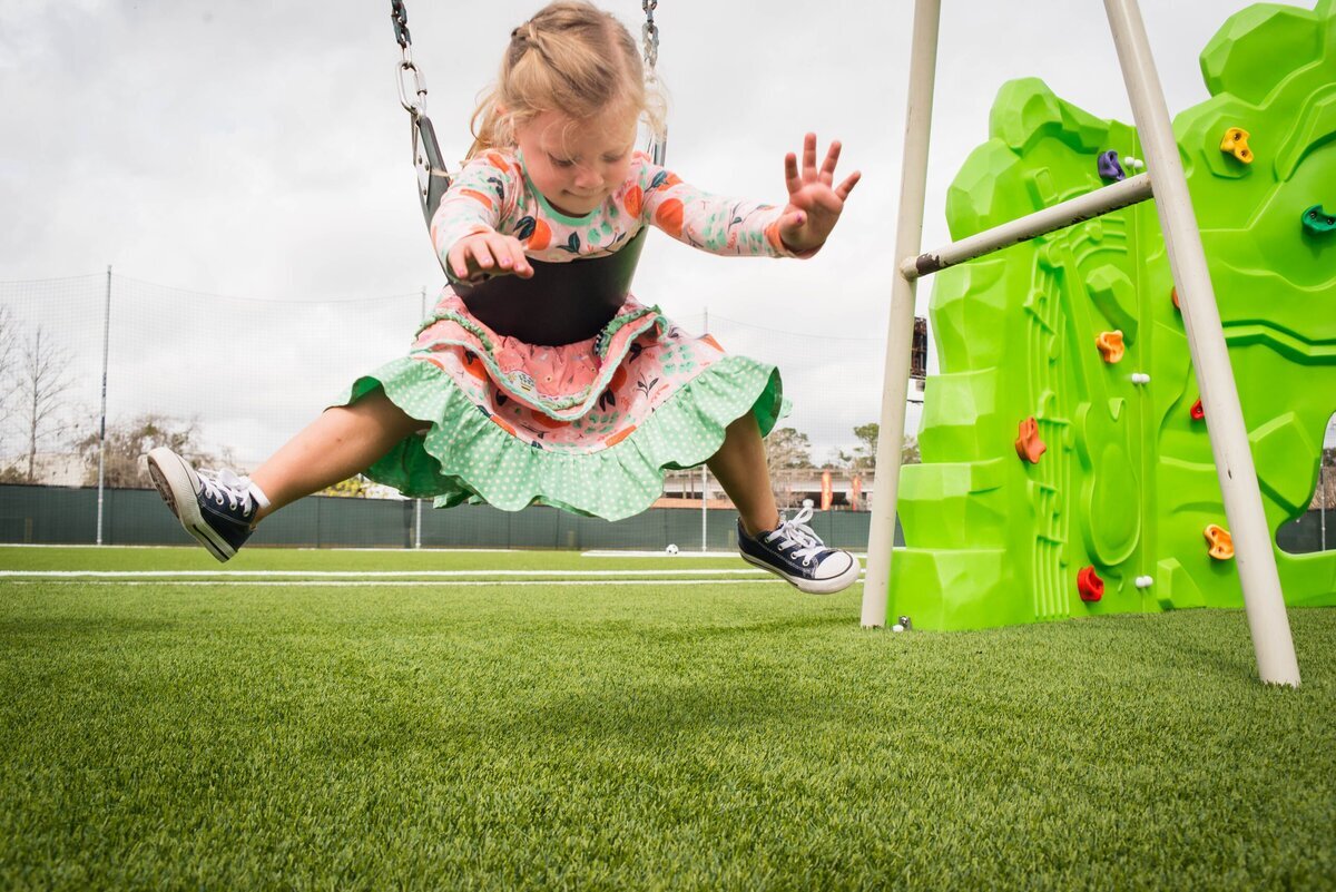 Grass365 Synthetic Grass Design Playground Swing