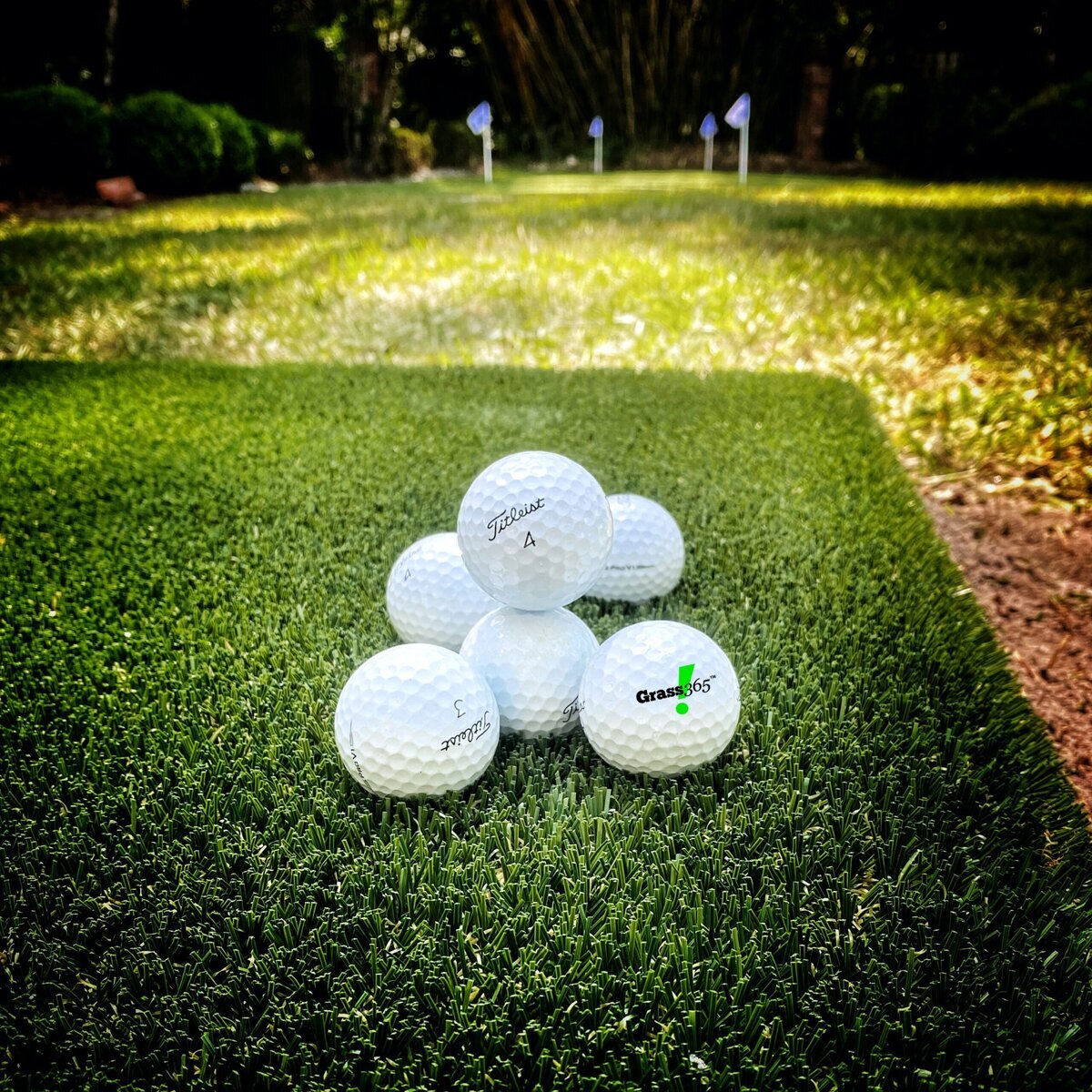 Grass365 Synthetic Grass Design Putting Green Golf Balls