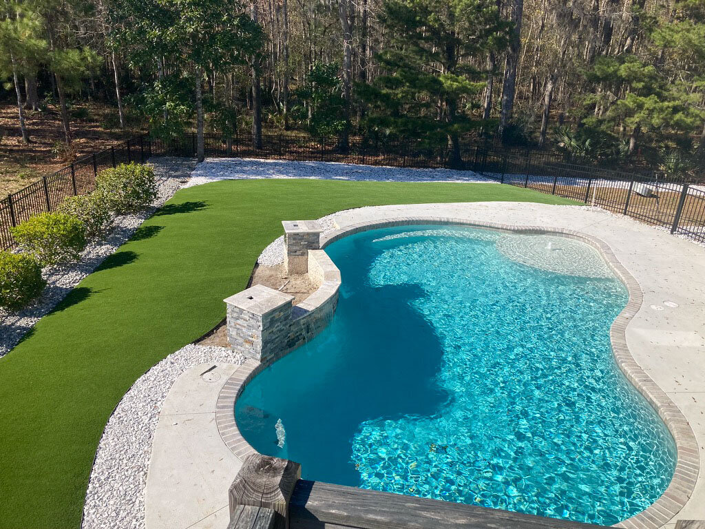 Turf Around Pool Hilton Head Bluffton