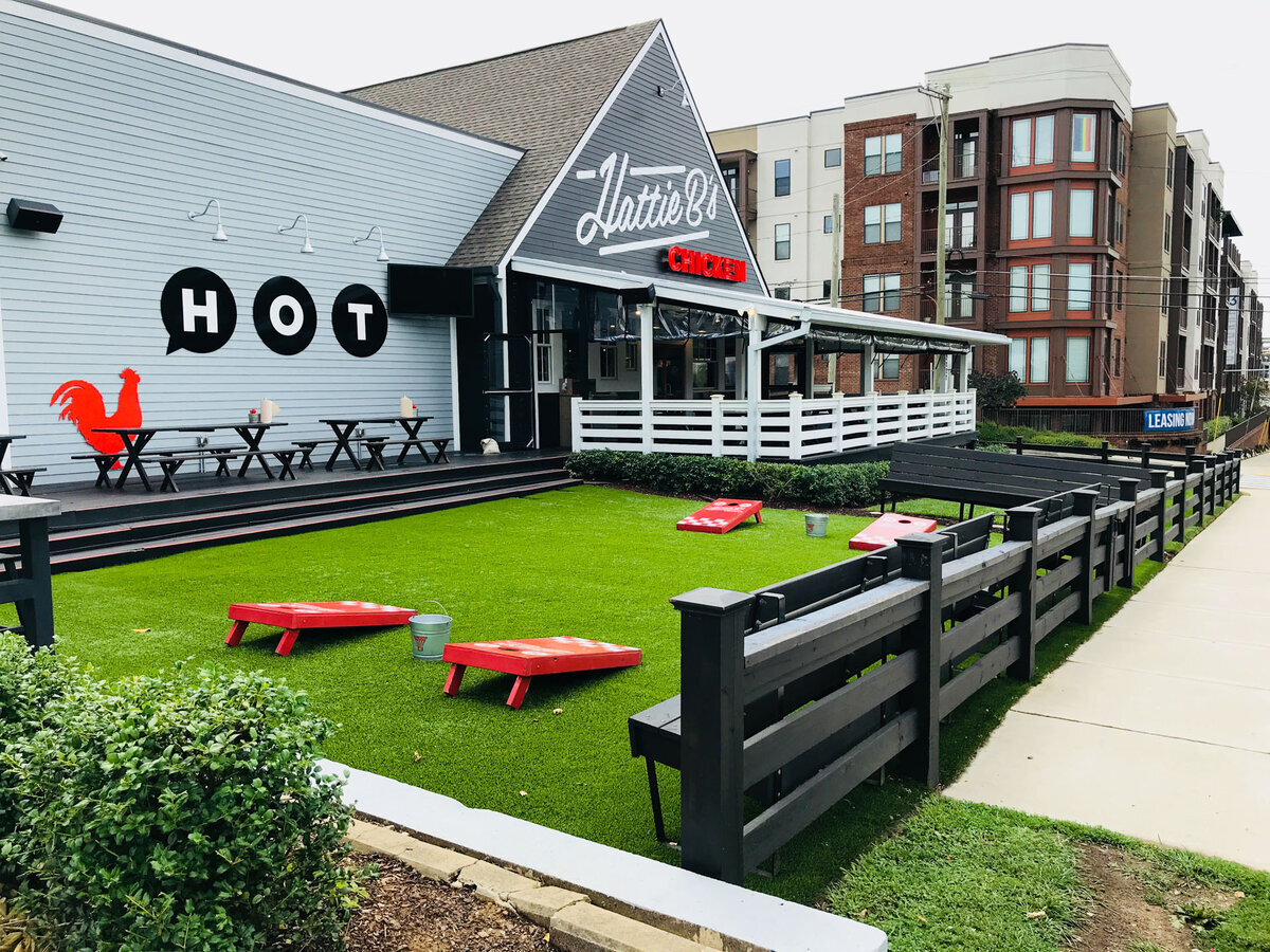 Artifical Turf Commercial Restaurant