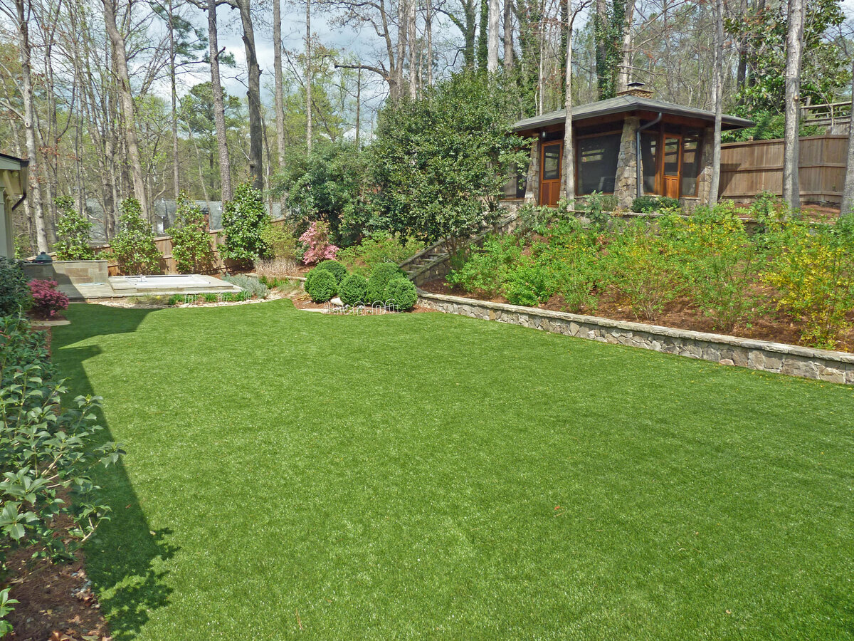 Artificial Turf Backyard Lawn Natural