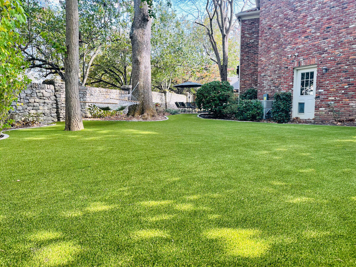 Artificial Turf Backyard Lawn