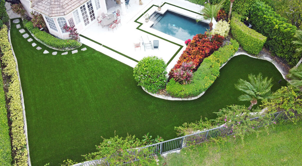 Artificial Turf Frontyard Lawn Landscape