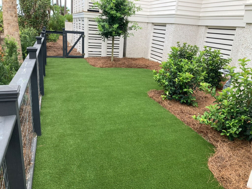 Artificial turf pet walk