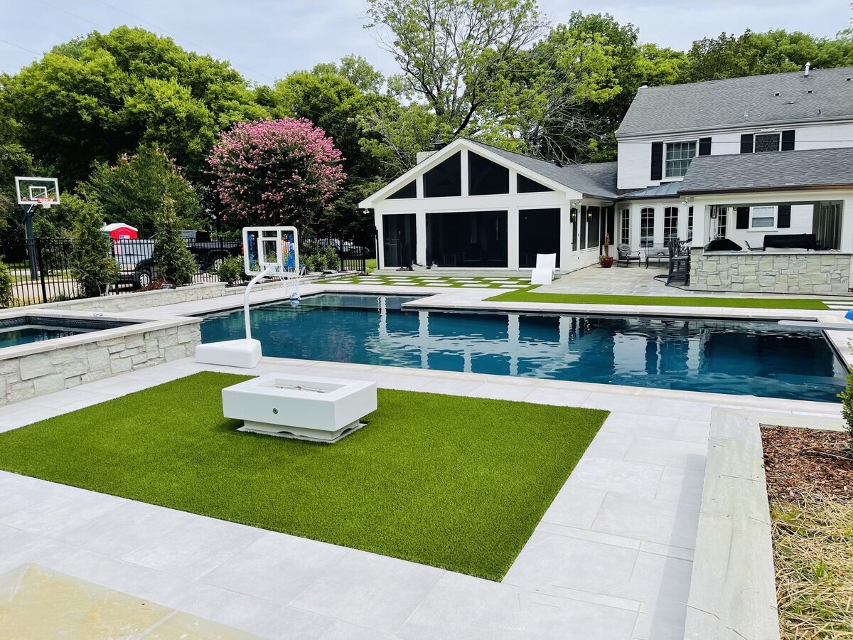 Artificial Turf Pool Surround Grass365 Nashville