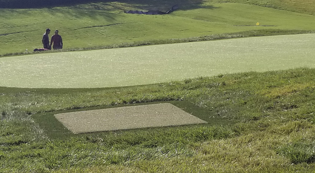 Tee Box With Fringe Turf Backyard Green Grass365 Lexington