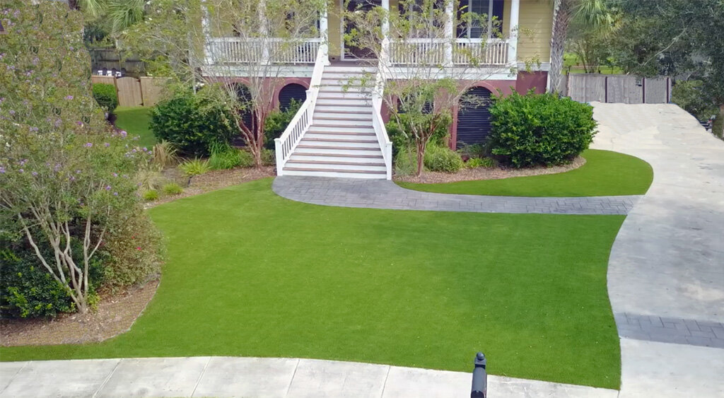 Artificial Turf Front Yard Charleston Mount Pleasant Grass365