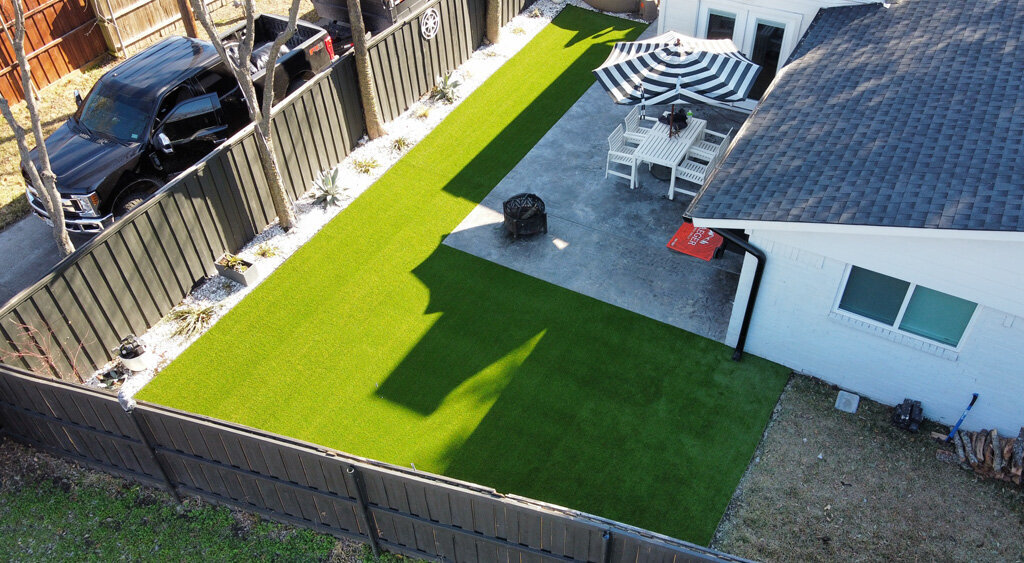 Backyard Drone Synthetic Grass