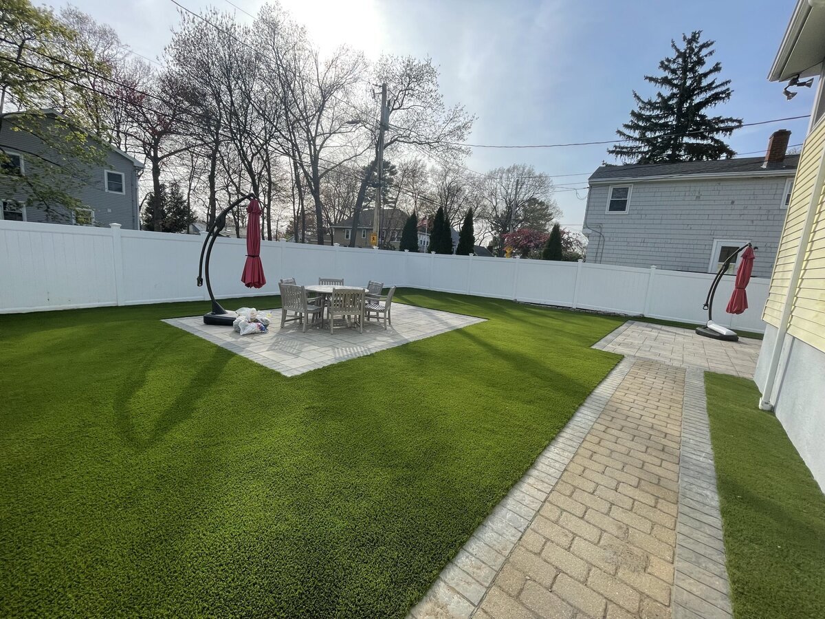 Artificial turf yard Boston