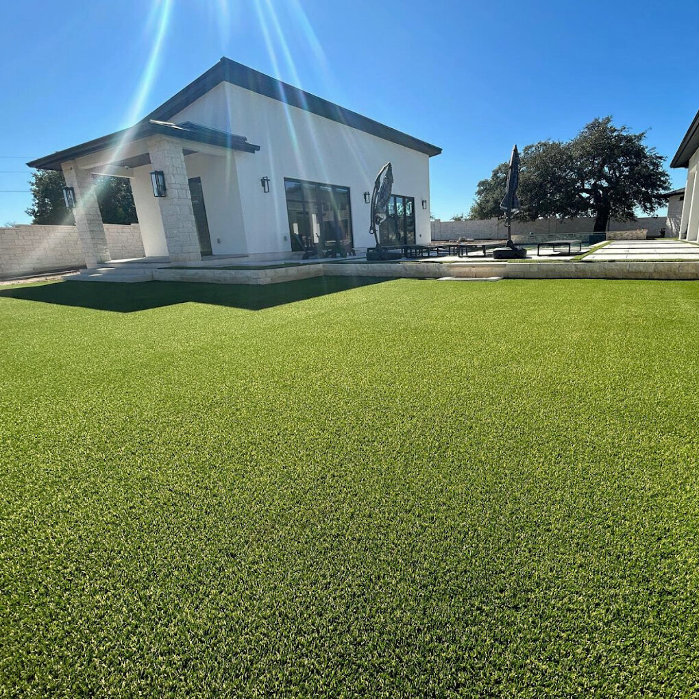 Backyard Artificial Turf Denver Pool House