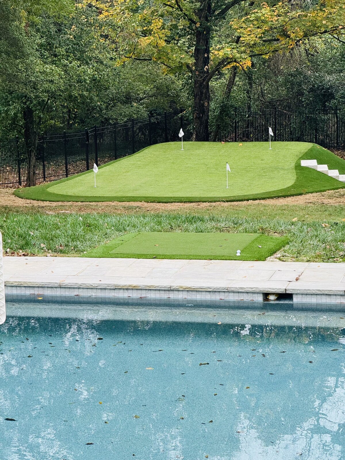 Backyard Putting Green Pools Steps
