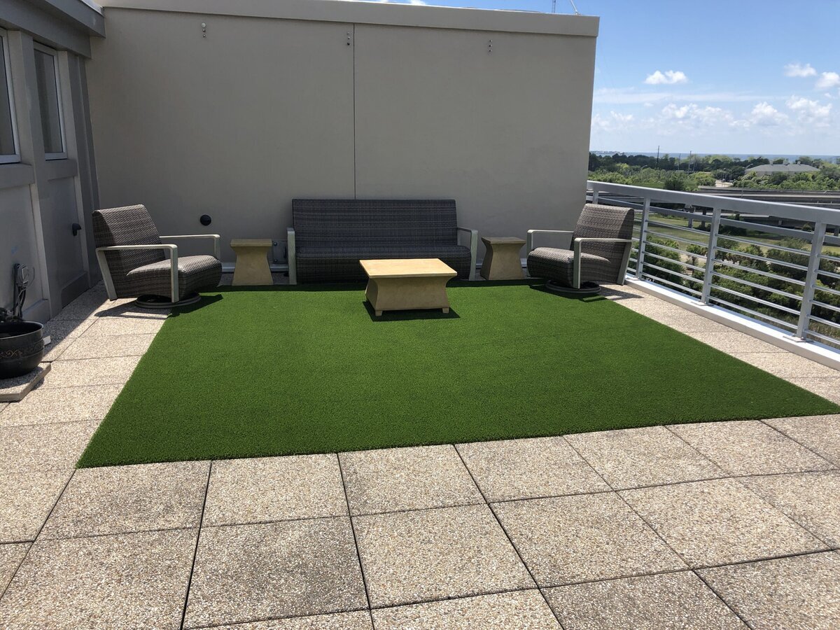 Charleston Grass365 Patio Artificial Grass Installation