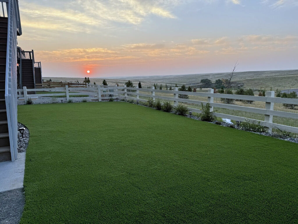 Denver Artificial Grass with Sunset