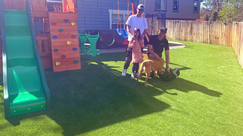 Denver Artificial Turf Backyard