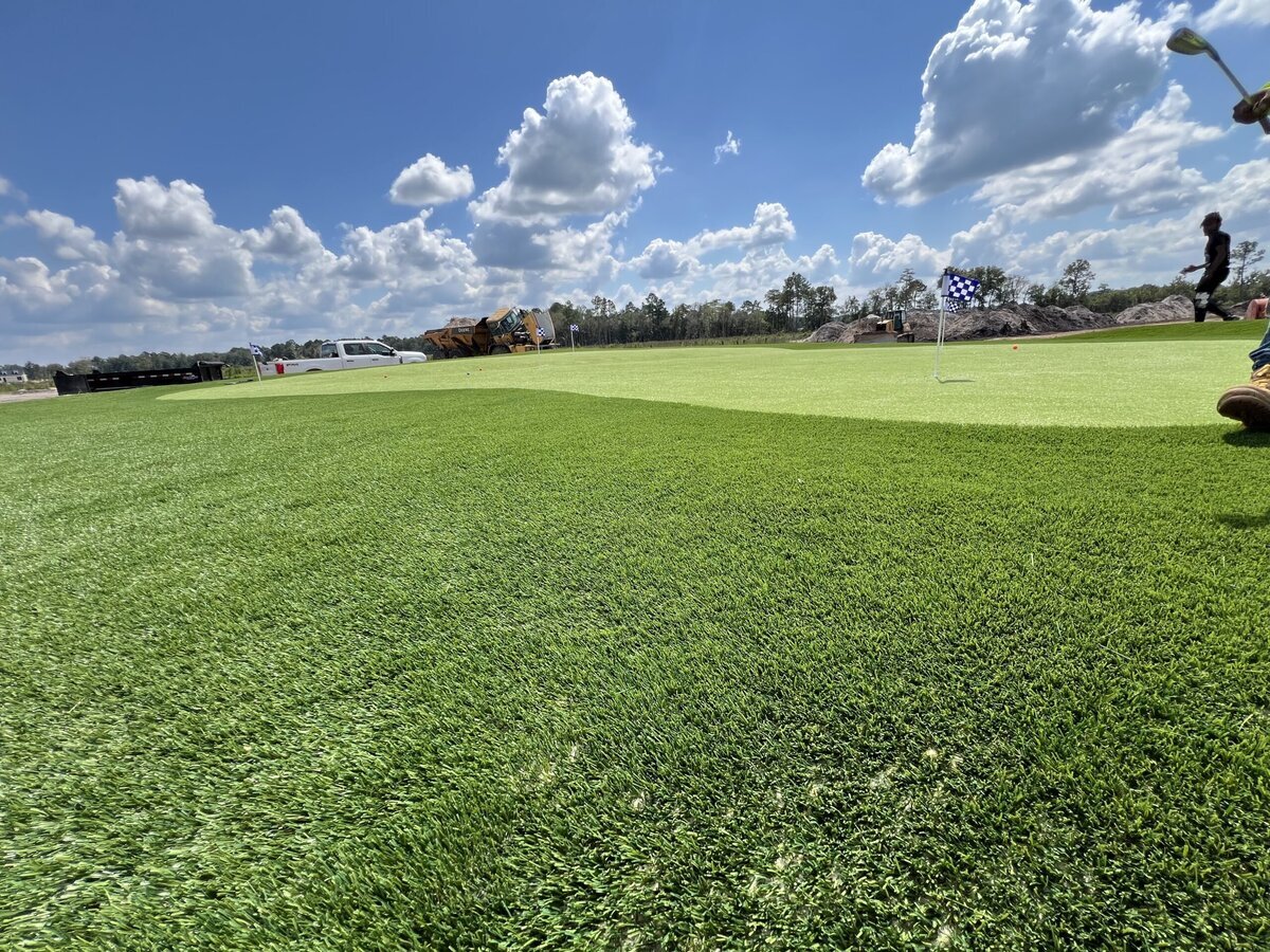 Fringe Turf Around Backyard Putting Green