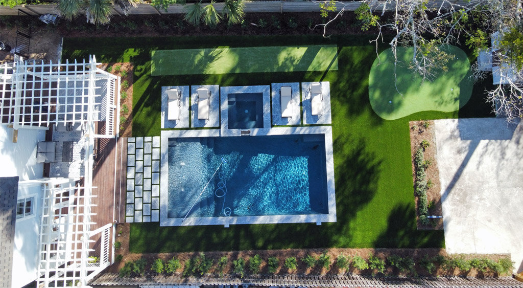 Grass365 Jacksonville Drone Pool View