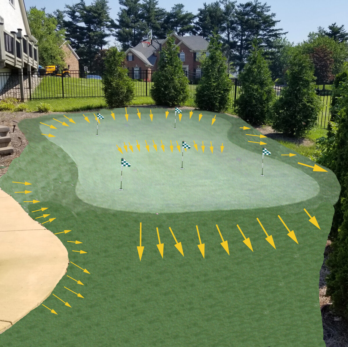 Grass365 Putting Green Rendering With Undulations