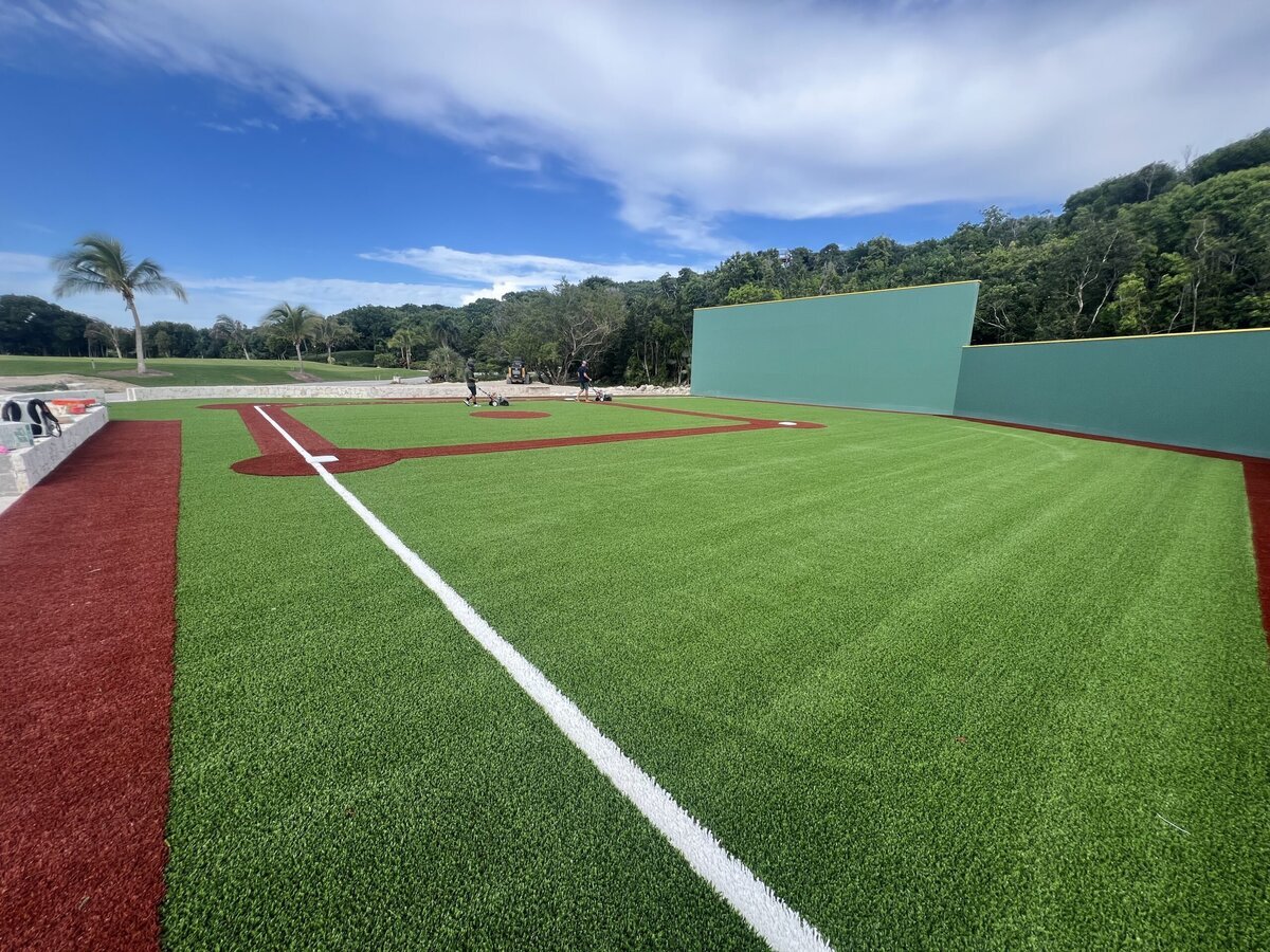 Green Monster At Wiffle Ball Artificial Turf Field Bahamas