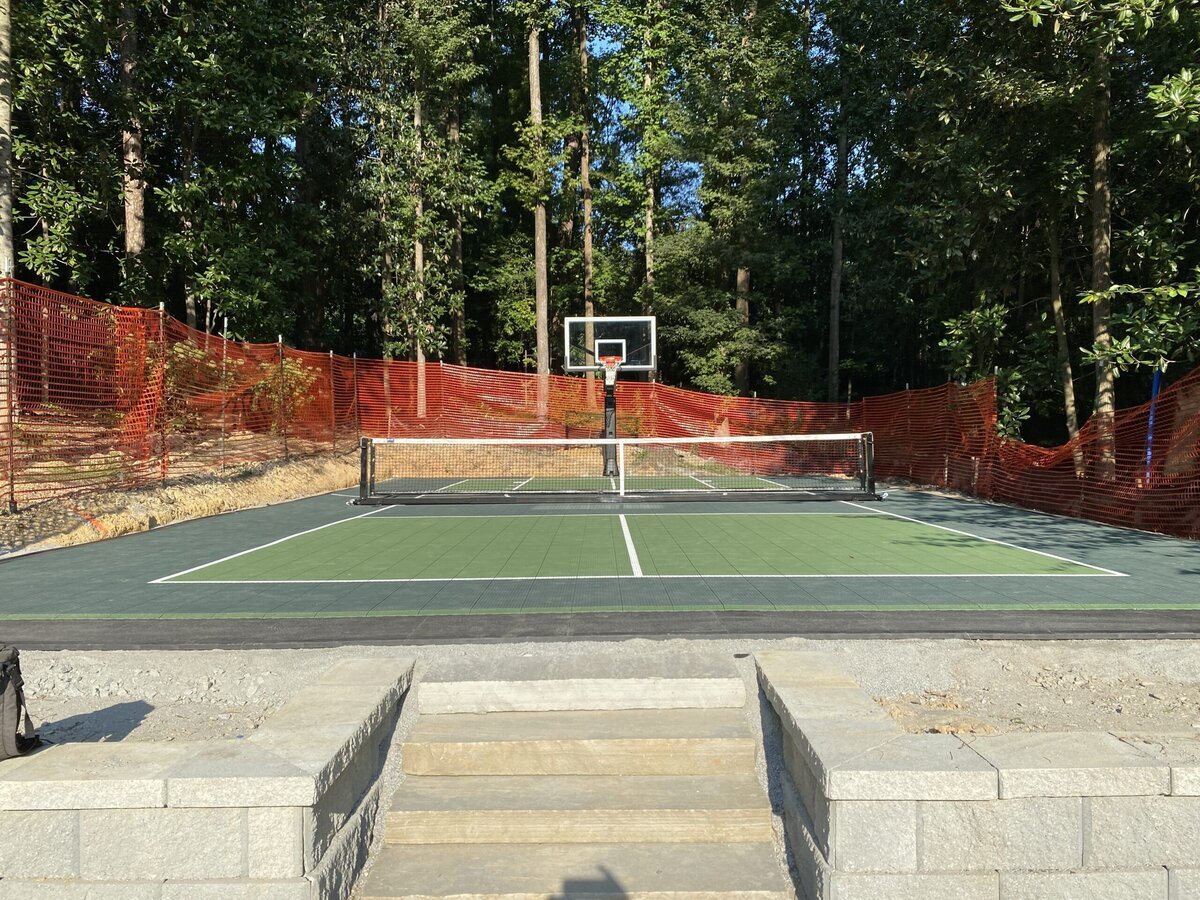 Court Tile Installation