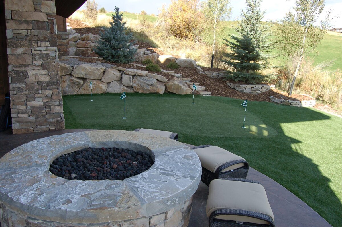 Park City Putting Green Fire Pit