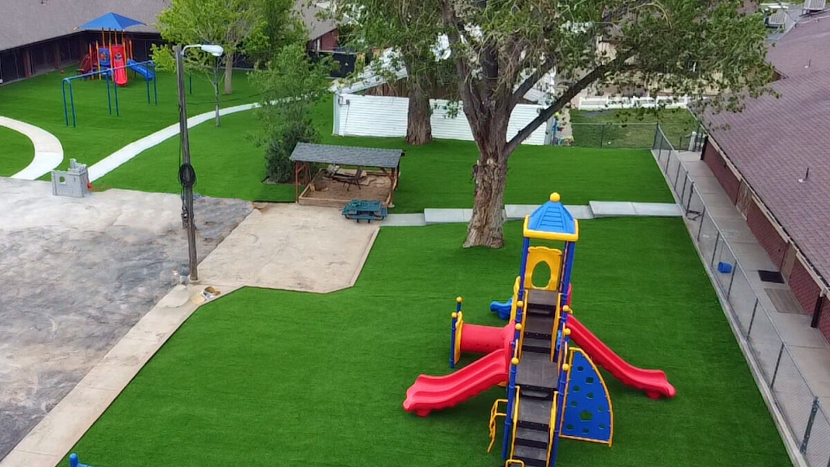 Playground Denver Synthetic Turf Drone