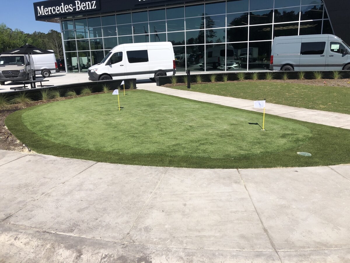 Putting Green at Mercedes Benz Charleston