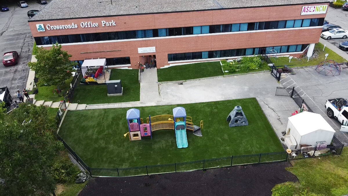 School playground artificial turf Boston