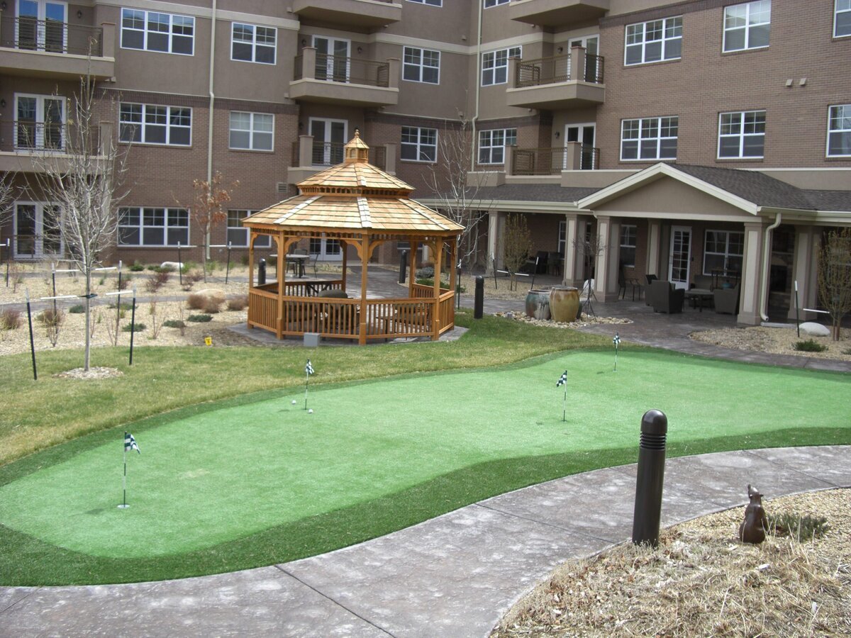 Senior Housing Putting Green