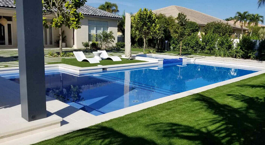 Synthetic Grass around Pool