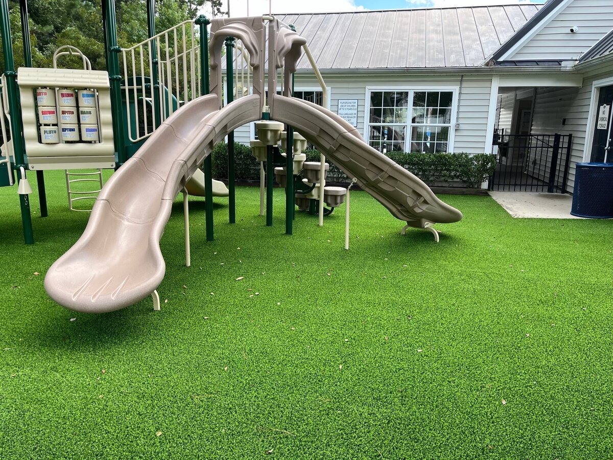 Synthetic Turf Playground At Community Clubhouse Savannah