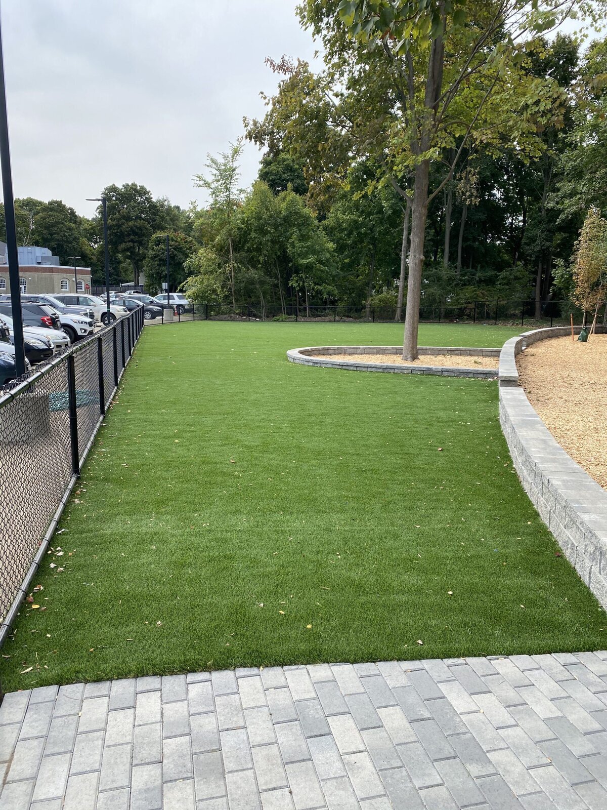Turf at Boston school playground
