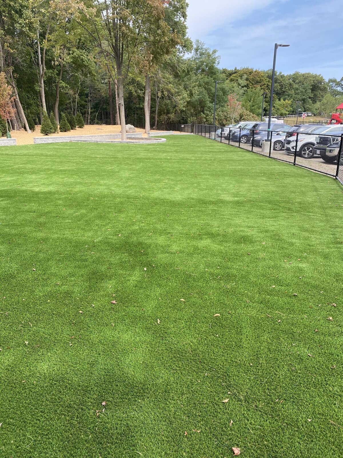 Turf at Boston school playground
