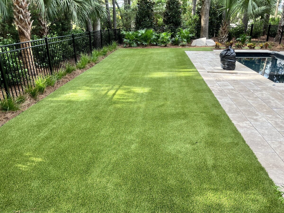 Artificial Grass Mount Pleasant with Pool