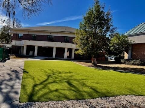 Artificial Grass Outside School Savannah