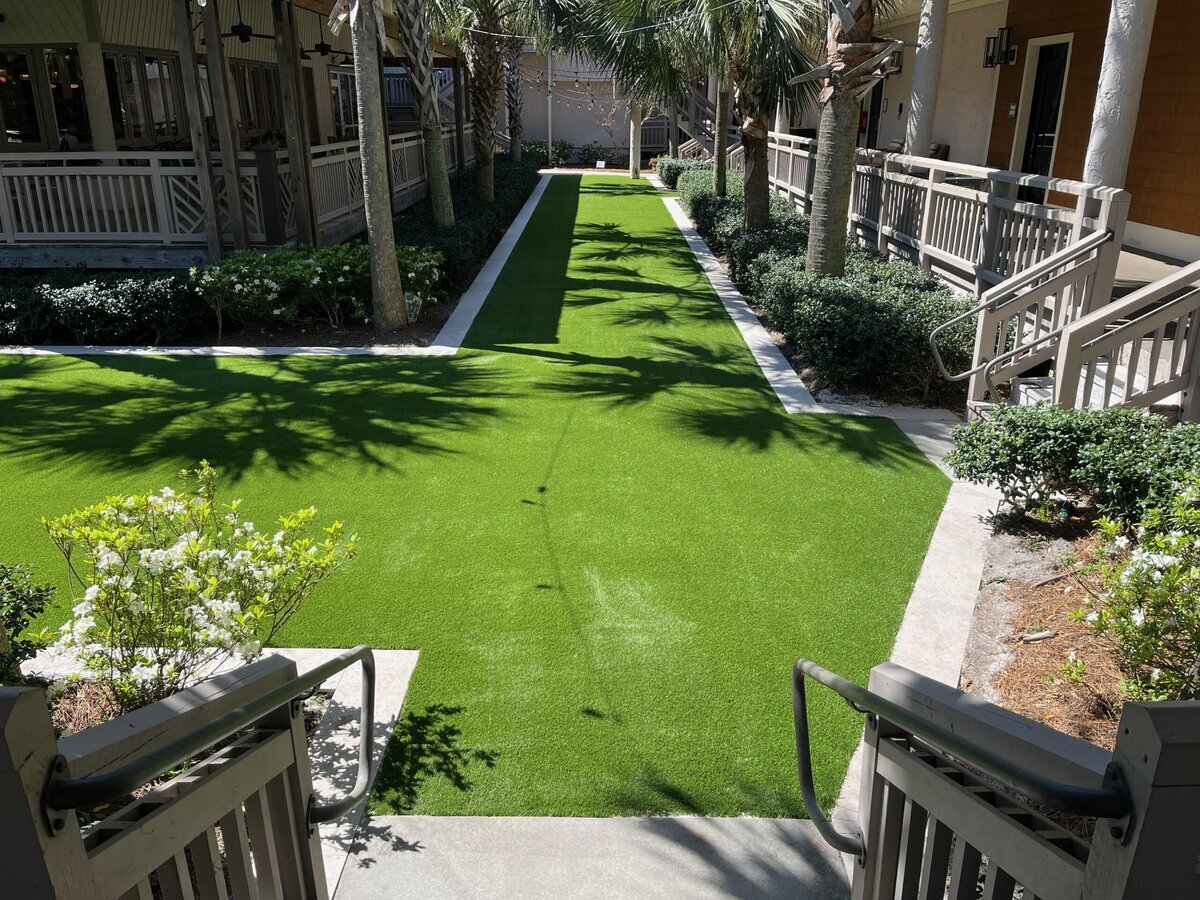 Artificial Turf Courtyard At Office Complex Hilton Head