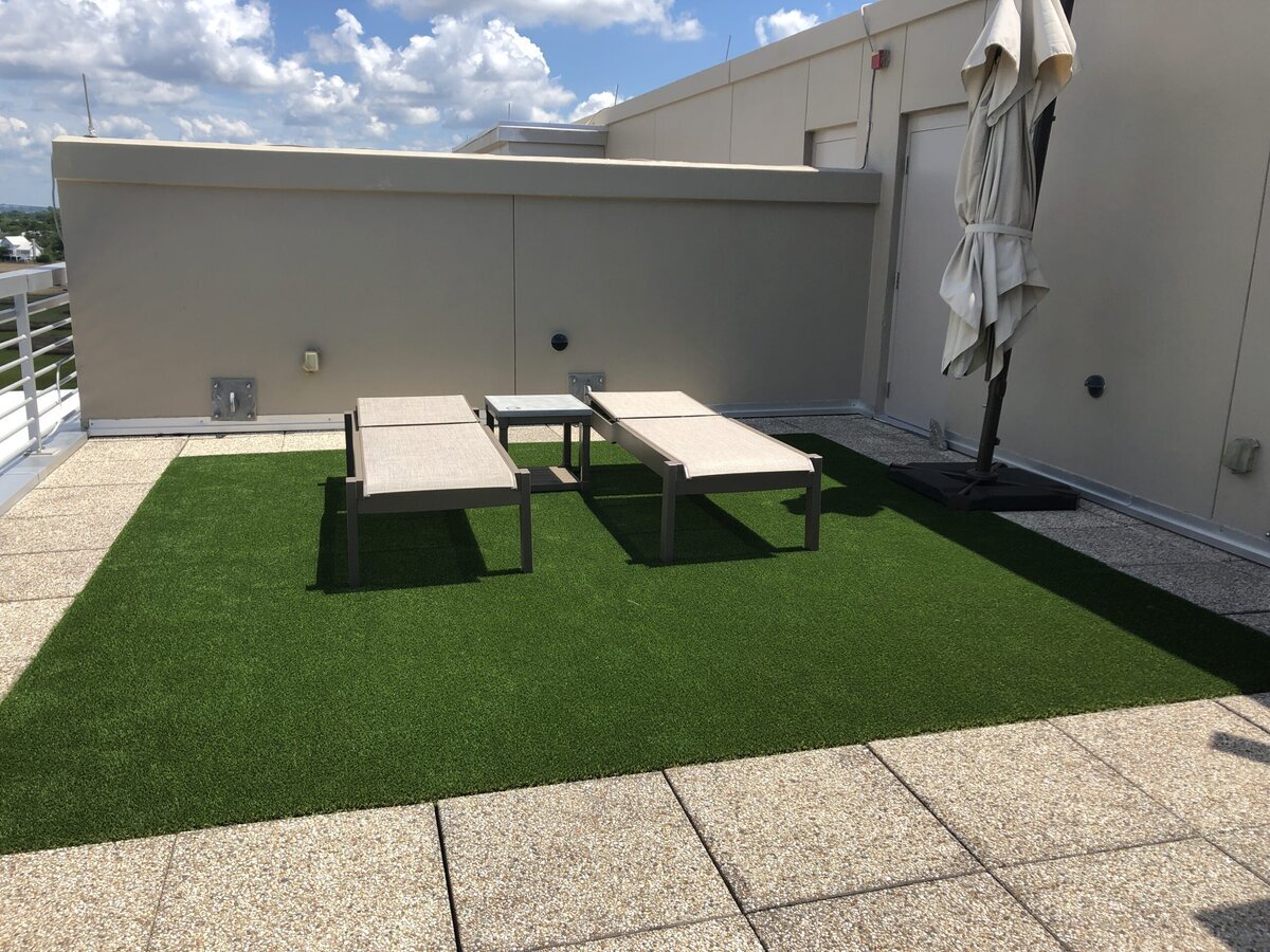 Artificial Turf Roof Top Deck Charleston